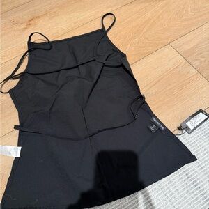 Pretty Little Thing-Black Spaghetti Strap Top